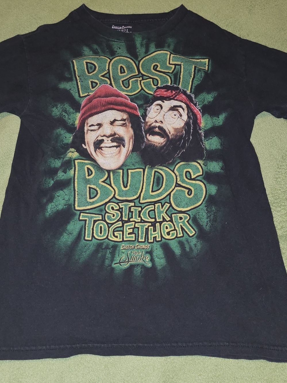Black 'Best Buds' Graphic Short-Sleeve Tee